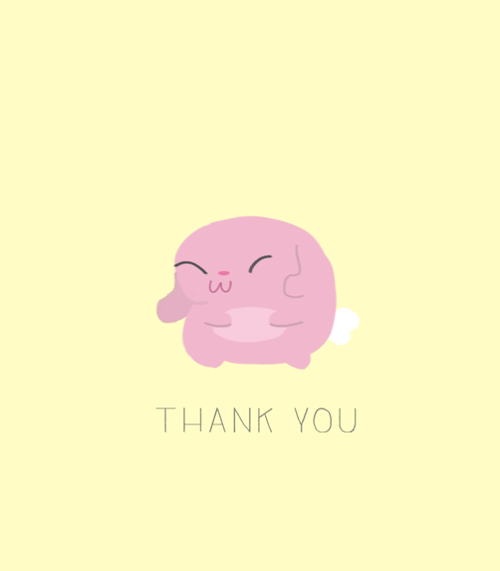 pink thank you GIF by Lisa Vertudaches