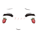 🍓 (3d) strawberry cottagecore blush face 🍓