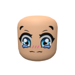 Anime Eyes Head - Embarrassed Face