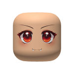 Red Vampire Anime Face (light skintone)