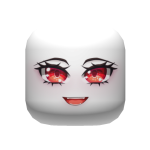 Red Anime Eyes Face Mask (white Skin)