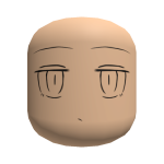 Pale Bored Anime Sketch Face