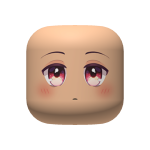 Cute Anime Face (light skintone w/ blush)