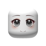 Silver Happy Anime Face (White skintone)