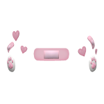 Kawaii Animal Face Stickers Pink