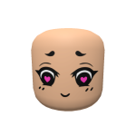 Anime Face Head - Heart Eyes