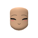 3.0 Happy Closed Eyes Anime Head - Blushing Face