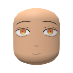Yellow Ringed Eye Anime Face