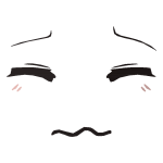 😖 (3d) cute nervous face 😖