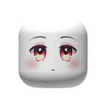 Cute Anime Face (white skintone w/ blush)
