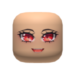 Red Anime Eyes Face mask (Light Skin)