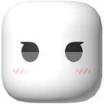 Chibi Anime Face w/ Color Changeable Eyes 1